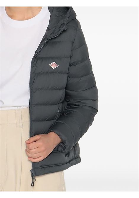 nylon taffeta middle down jacket woman grey DANTON | DT-A0563M. GREY